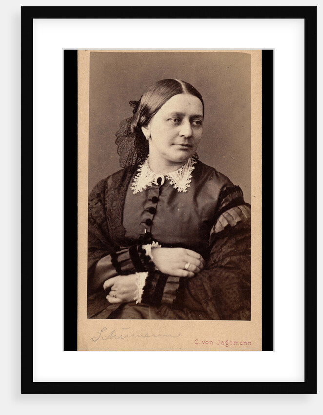 Portrait of Clara Schumann, 1866 by Anonymous