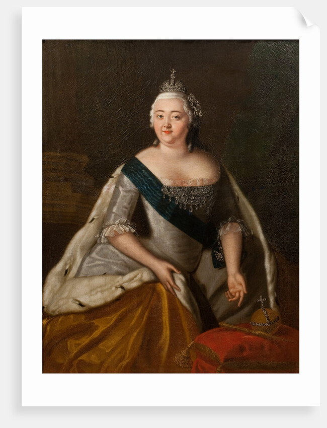 Portrait of Empress Elizabeth of Russia, Mid of the 18th cen by Anonymous
