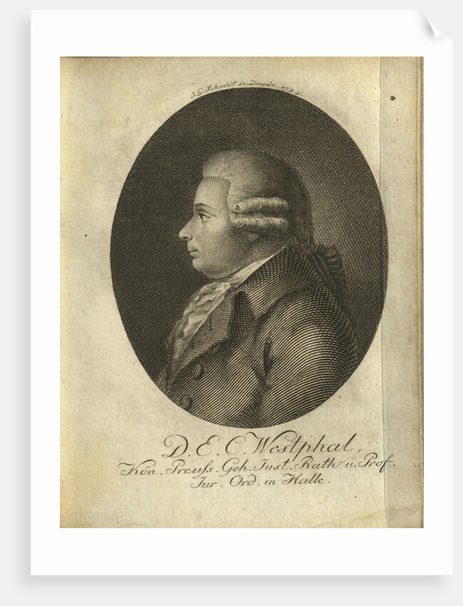 Portrait of Ernst Christian Westphal, 1794 by Anonymous