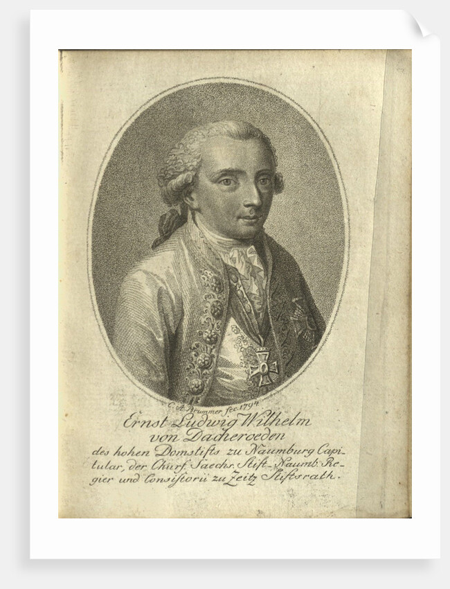 Portrait of Ernst Ludwig Wilhelm von Dacheröden, 1794 by Anonymous