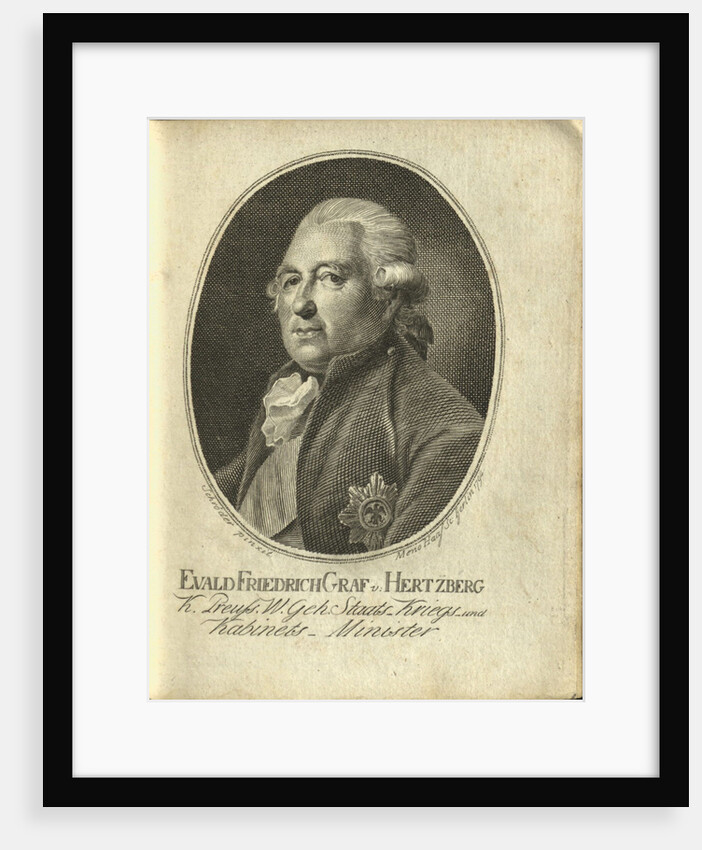 Portrait of Ewald Friedrich Graf von Hertzberg, 1794 by Anonymous