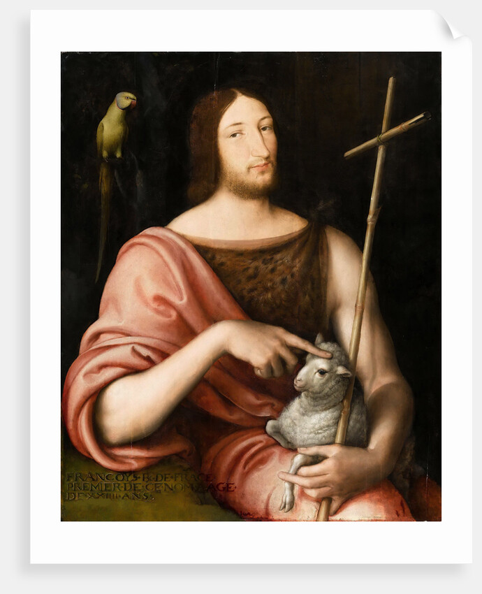 Portrait of Francis I, King of France, as Saint John the Baptist, 1518 by Anonymous