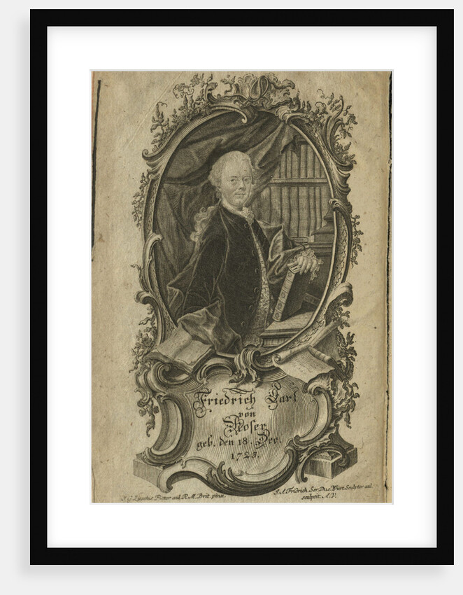 Portrait of Friedrich Karl Freiherr von Moser, 1775 by Anonymous