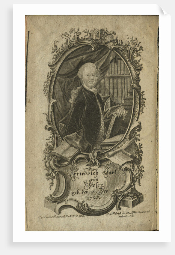 Portrait of Friedrich Karl Freiherr von Moser, 1775 by Anonymous