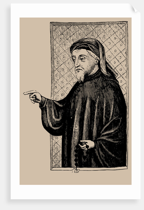 Portrait of Geoffrey Chaucer, by Anonymous