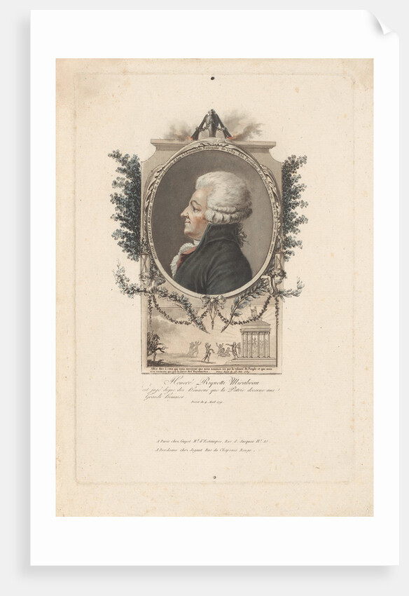 Portrait of Honoré Gabriel Riqueti, comte de Mirabeau, by Anonymous