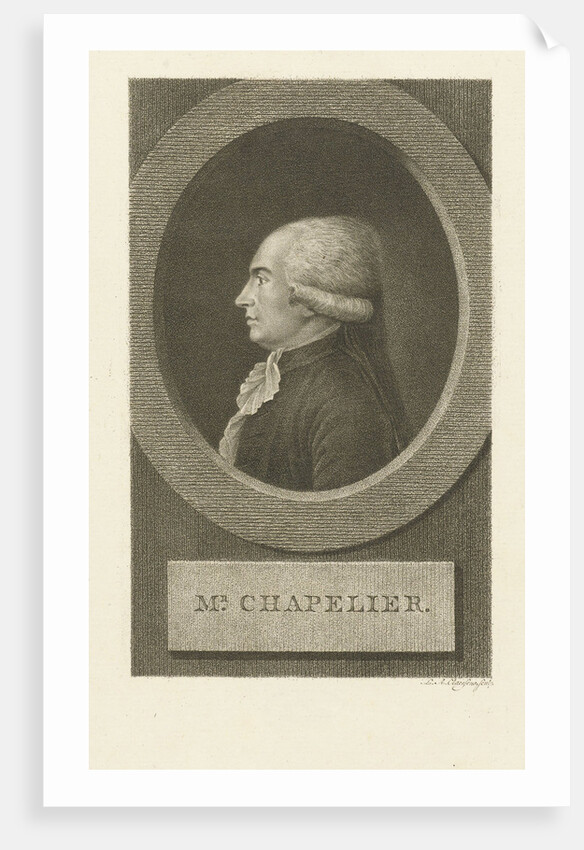 Portrait of Isaac René Guy le Chapelier, 1790s by Anonymous