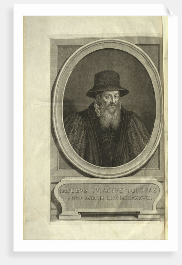 Portrait of Jacques Cujas, by Anonymous