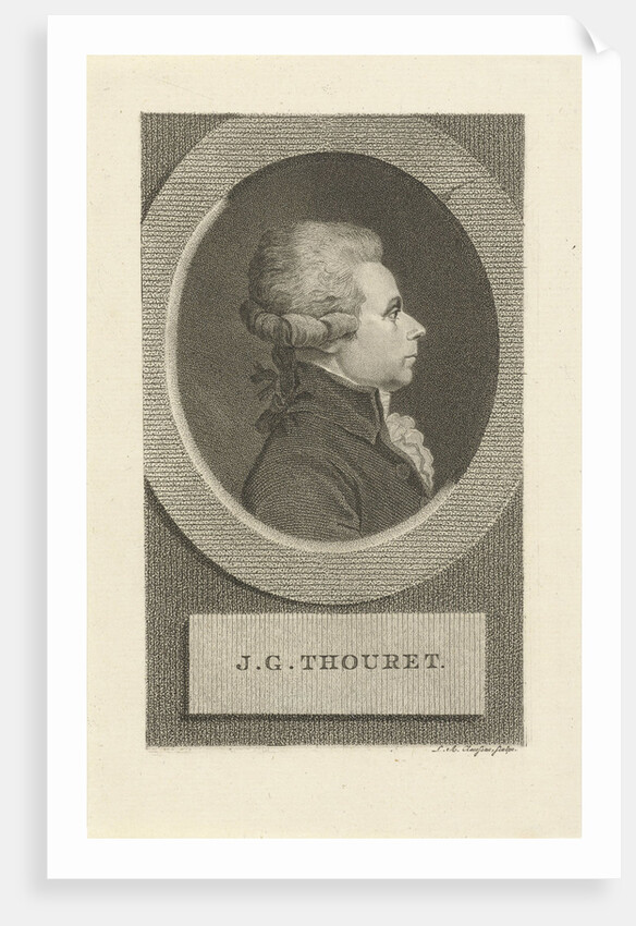 Portrait of Jacques Guillaume Thouret, 1790s by Anonymous