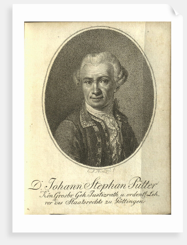 Portrait of Johann Stephan Pütter, 1794 by Anonymous
