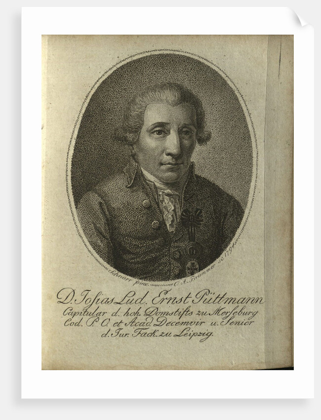 Portrait of Josias Ludwig Ernst Püttmann, 1794 by Anonymous