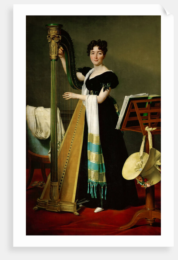 Portrait of Juliette de Villeneuve, niece of Julie Clary-Bonaparte, 1824 by Anonymous