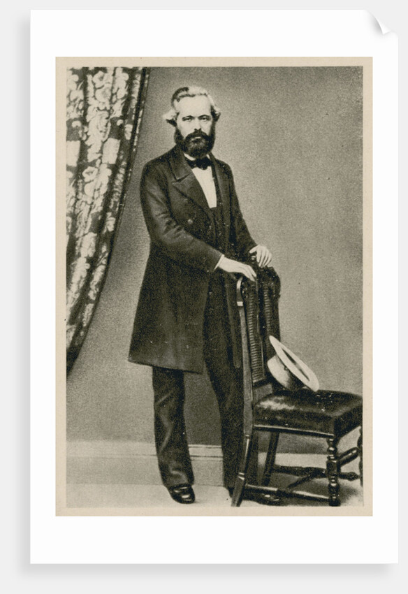 Portrait of Karl Marx, by Anonymous