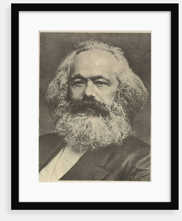 Portrait of Karl Marx, by Anonymous