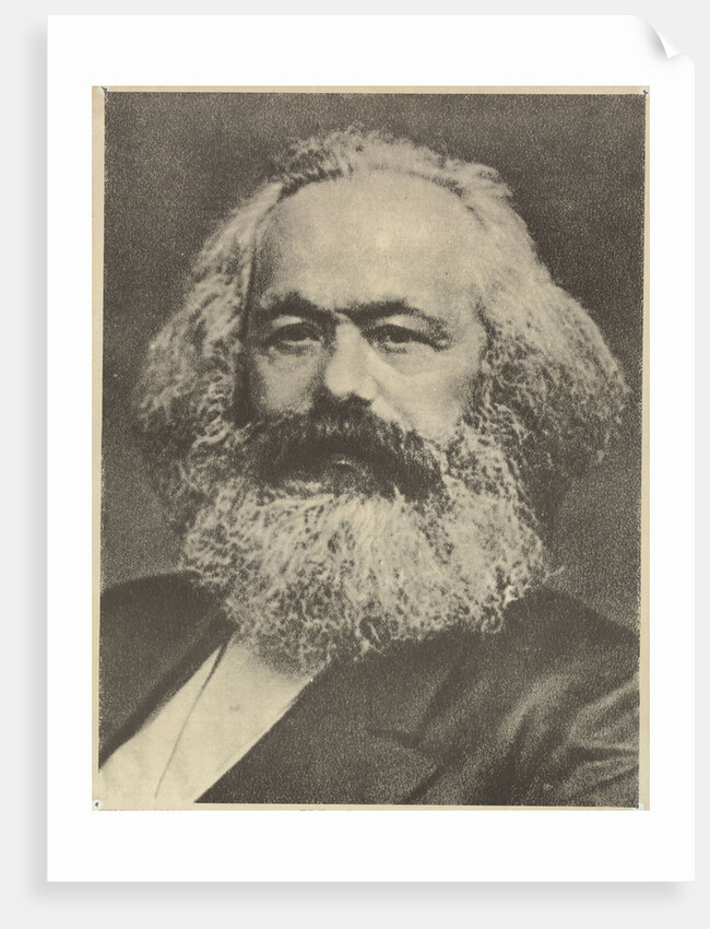 Portrait of Karl Marx, by Anonymous