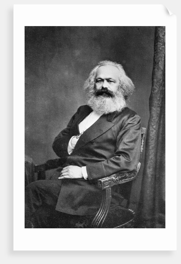 Portrait of Karl Marx, before 1875 by Anonymous