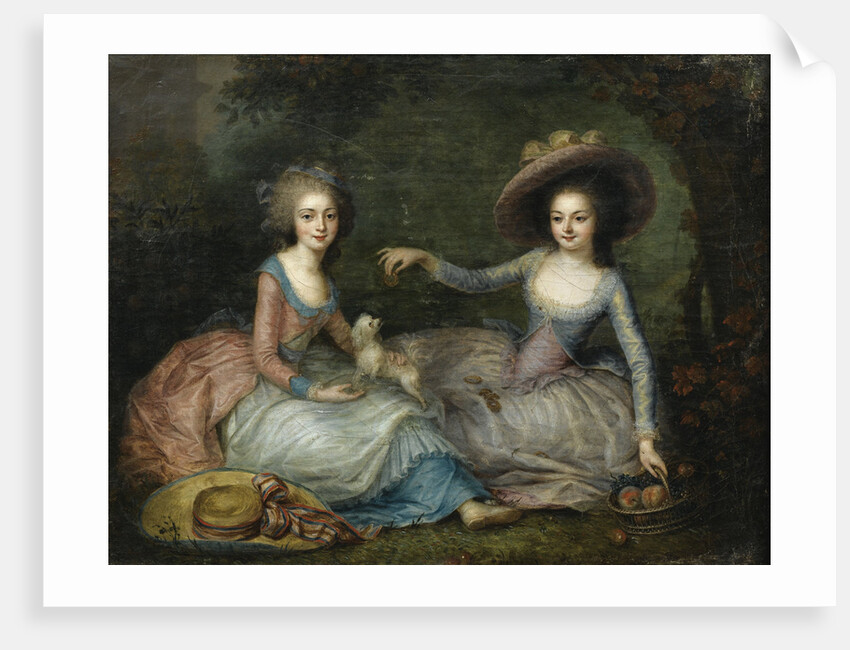 Portrait of Marie Antoinette and Princess of Lamballe, ca 1770 by Anonymous