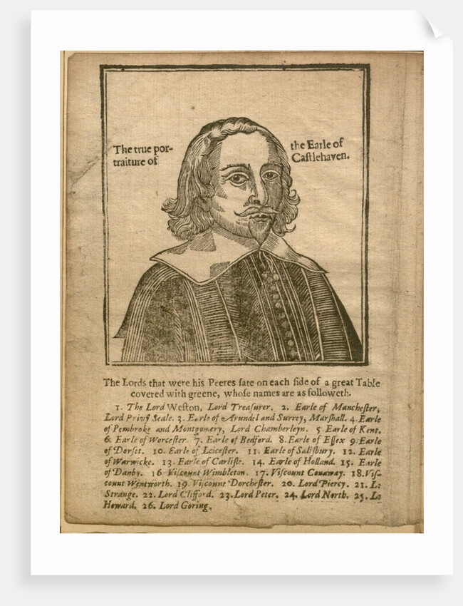 Portrait of Mervyn Tuchet, 2nd Earl of Castlehaven, 1642 by Anonymous