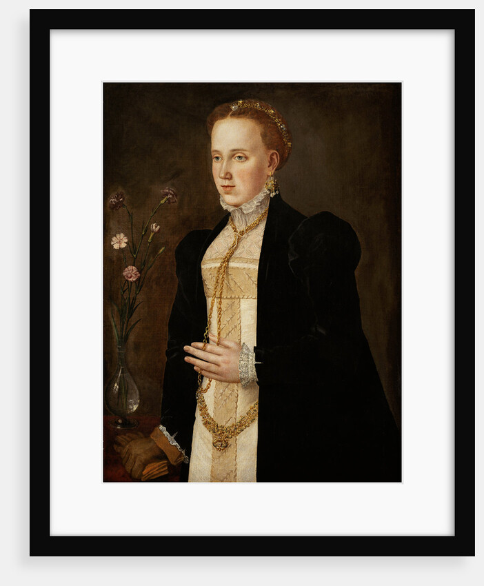 Portrait of Philippine Welser, ca 1557 by Anonymous