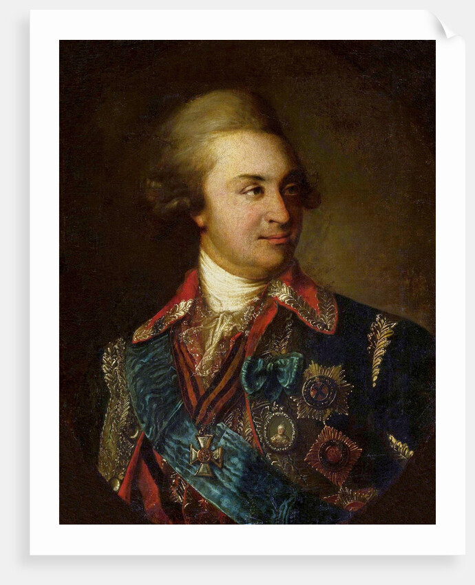 Portrait of Prince Grigory Alexandrovich Potyomkin, before 1792 by Anonymous