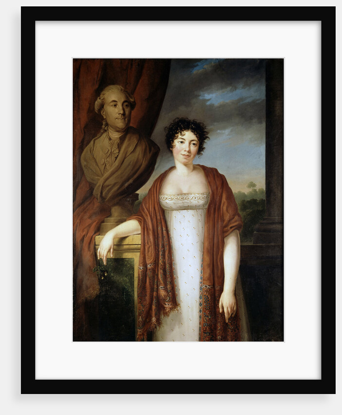 Portrait of the author Baronne Anne Louise Germaine de Staël, by Anonymous