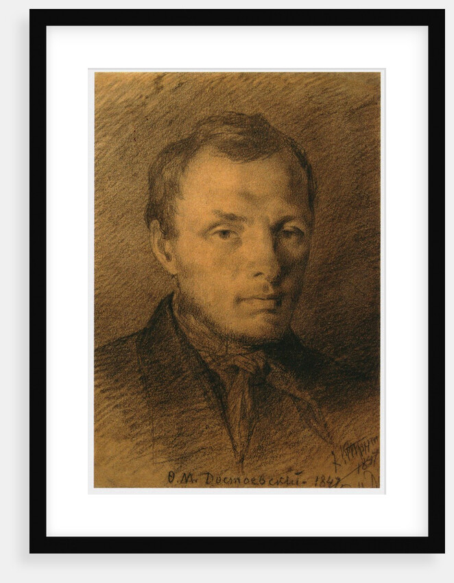 Portrait of the author Fyodor Mikhaylovich Dostoyevsky, 1847 by Anonymous