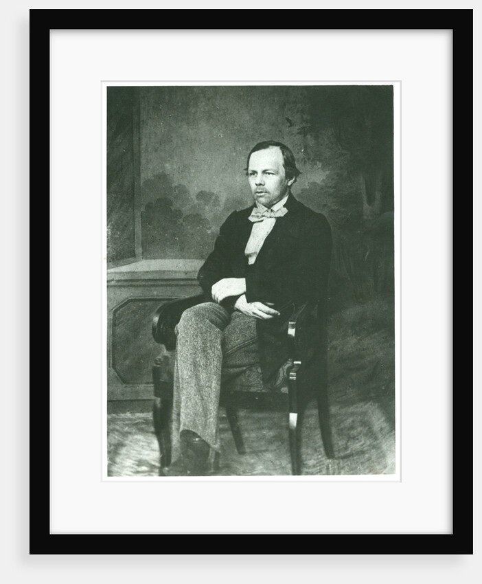 Portrait of the author Fyodor Mikhaylovich Dostoyevsky, 1861 by Anonymous