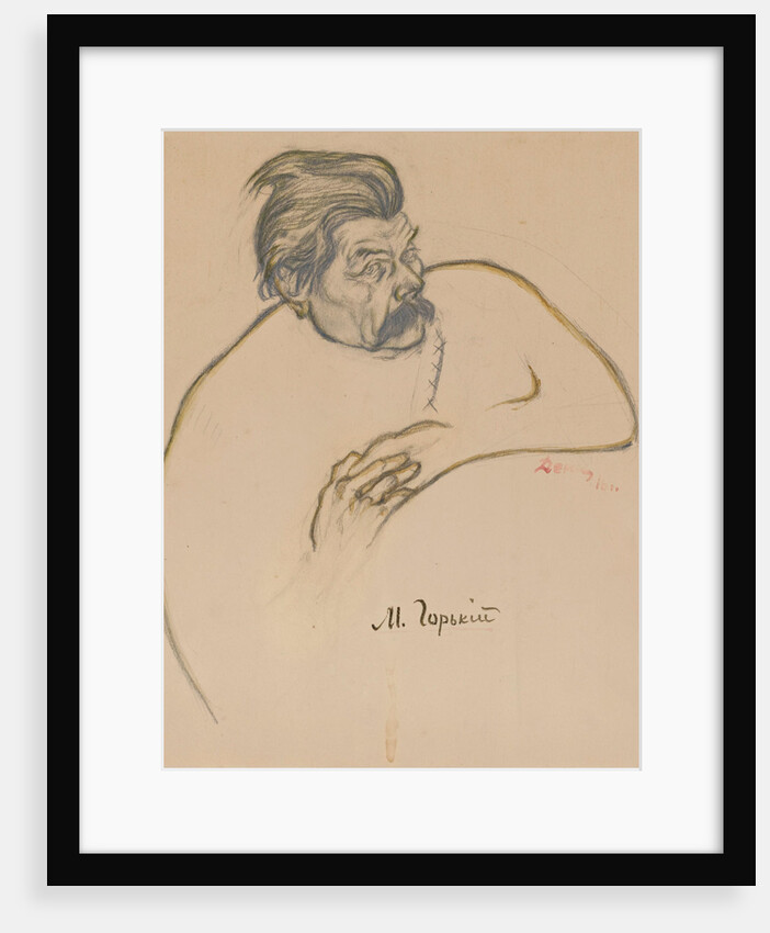 Portrait of the author Maxim Gorky, 1916 by Anonymous