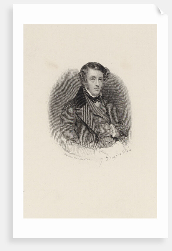 Portrait of the composer Albert Grisar, 1835 by Anonymous