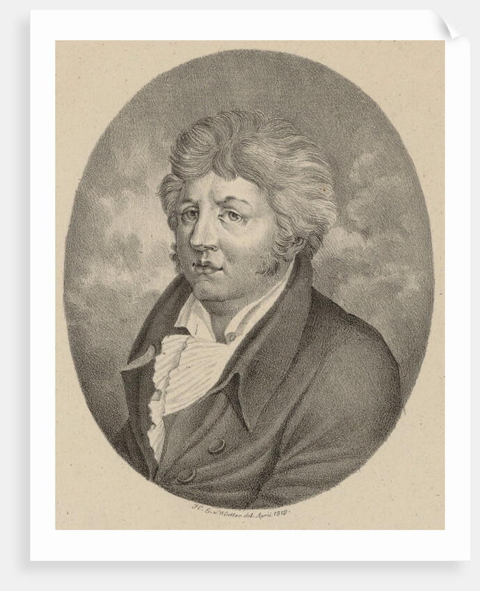 Portrait of the composer and pianist Friedrich Heinrich Himmel, 1819 by Anonymous