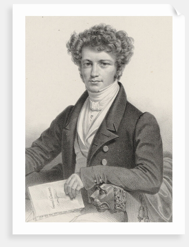 Portrait of the composer and pianist Henri Herz, 1830 by Anonymous