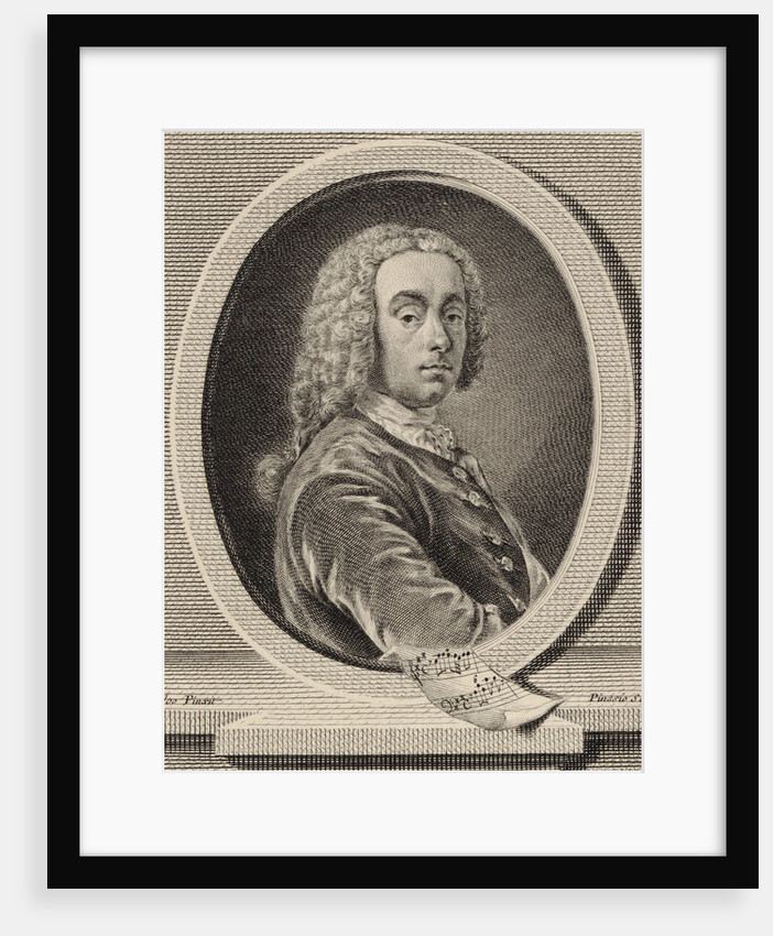 Portrait of the composer and violinist Jean-Pierre Guignon, 1755 by Anonymous