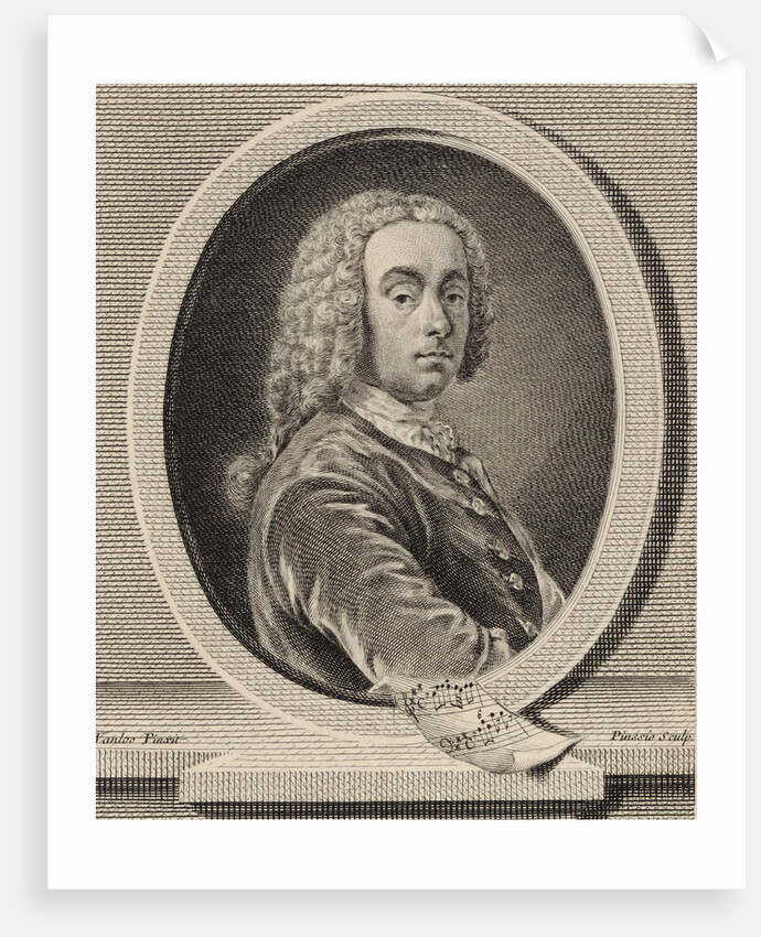 Portrait of the composer and violinist Jean-Pierre Guignon, 1755 by Anonymous