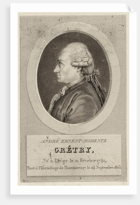 Portrait of the composer André Ernest Modeste Grétry, by Anonymous