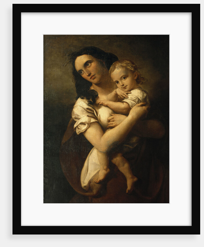 Portrait of the composer Fanny Hensel née Mendelssohn with Son Sebastian, 1833-1834 by Anonymous