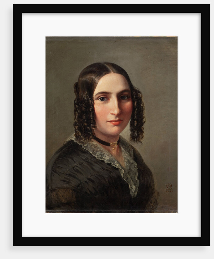 Portrait of the composer Fanny Hensel née Mendelssohn, 1842 by Anonymous