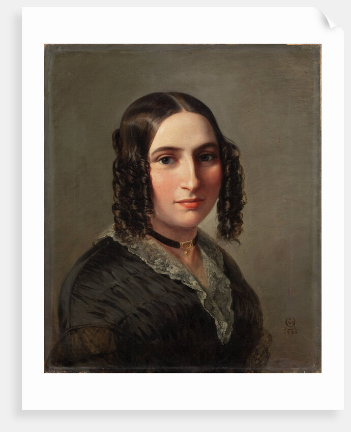 Portrait of the composer Fanny Hensel née Mendelssohn, 1842 by Anonymous
