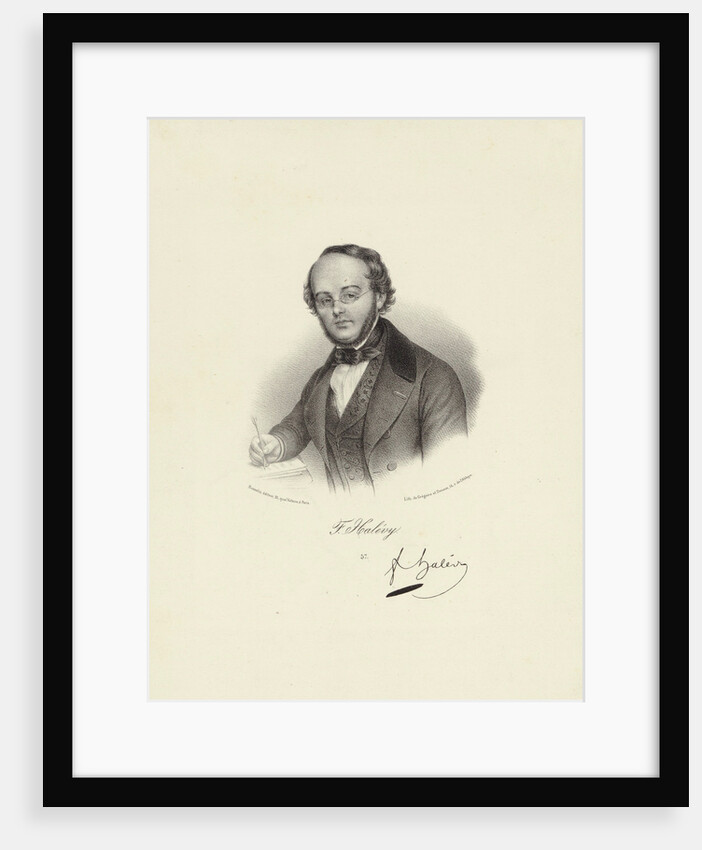 Portrait of the composer Jacques Fromental Halévy, 1845 by Anonymous