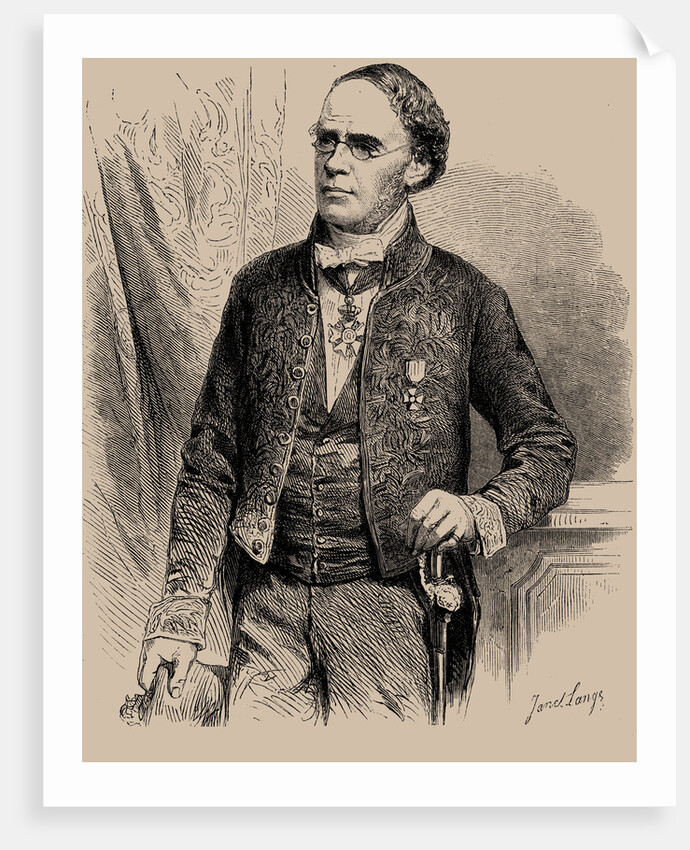 Portrait of the composer Jacques Fromental Halévy, 1862 by Anonymous