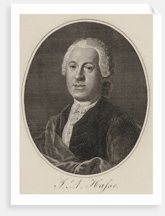 Portrait of the composer Johann Adolf Hasse, 1780 by Anonymous