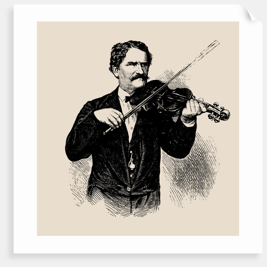 Portrait of the composer Joseph Gungl, 1874 by Anonymous