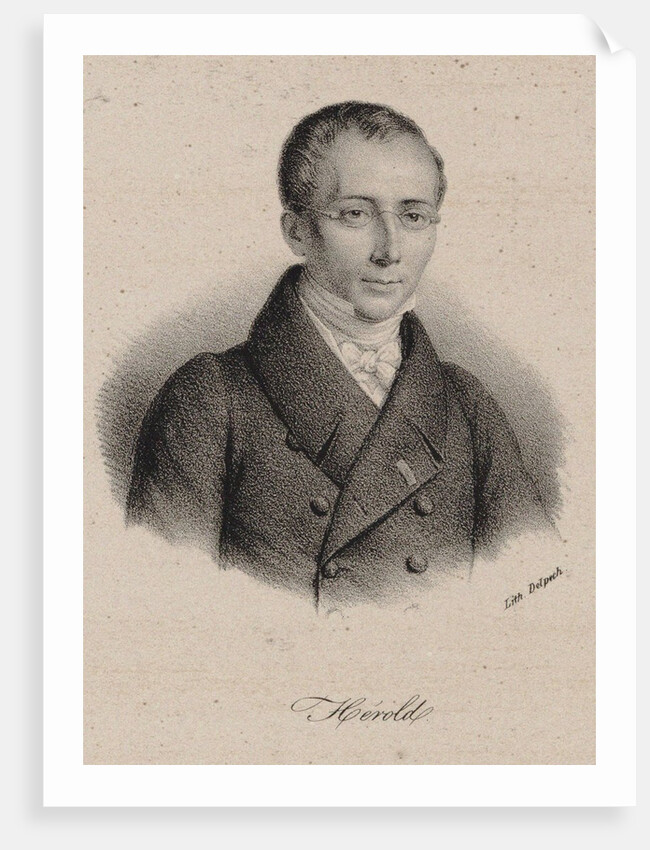 Portrait of the composer Louis-Joseph-Ferdinand Hérold, 1825 by Anonymous