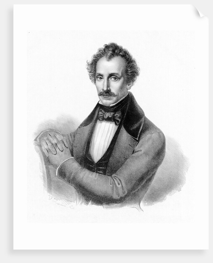 Portrait of the composer Luigi Ricci, c. 1840 by Anonymous