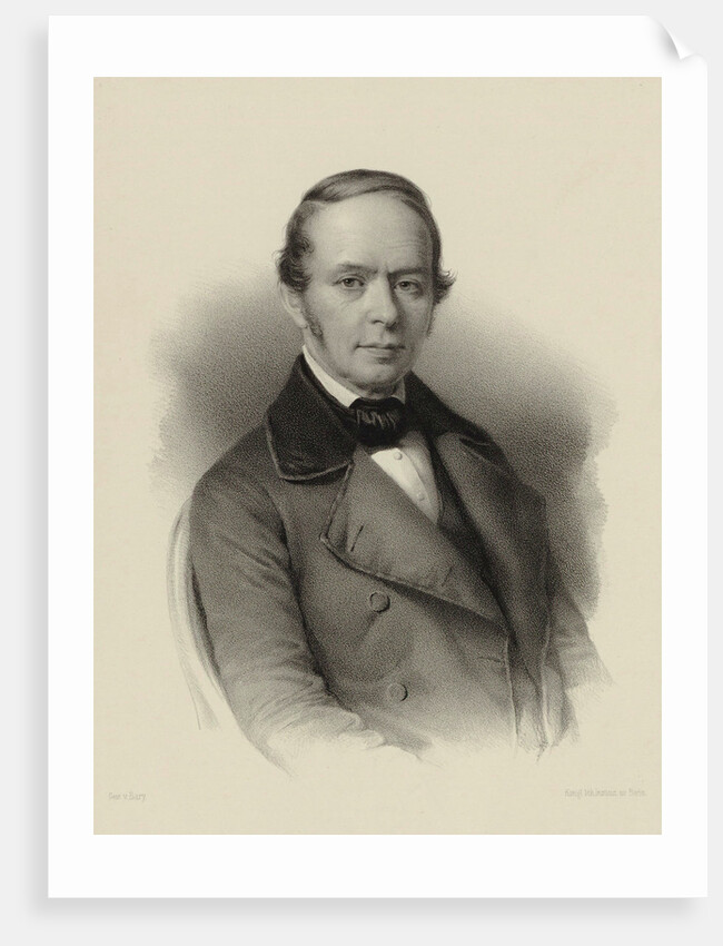 Portrait of the composer Moritz Hauptmann, 1840 by Anonymous