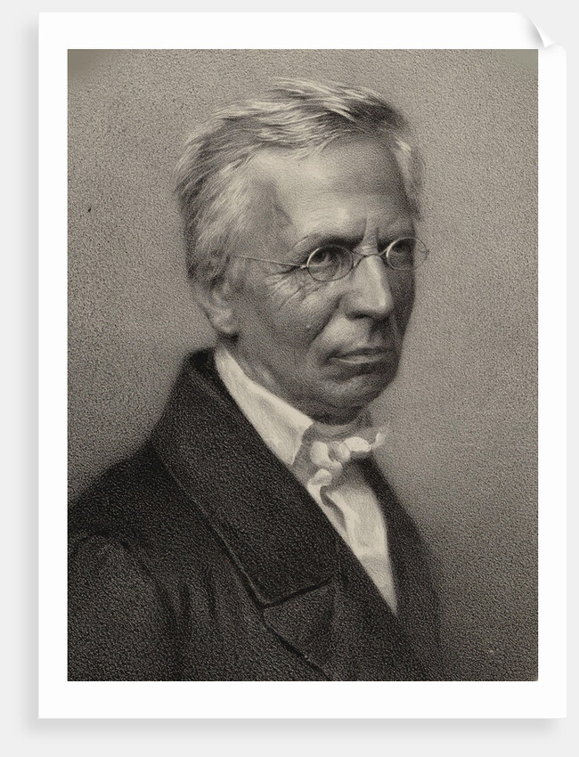 Portrait of the composert and organist Eduard Grell, 1865 by Anonymous