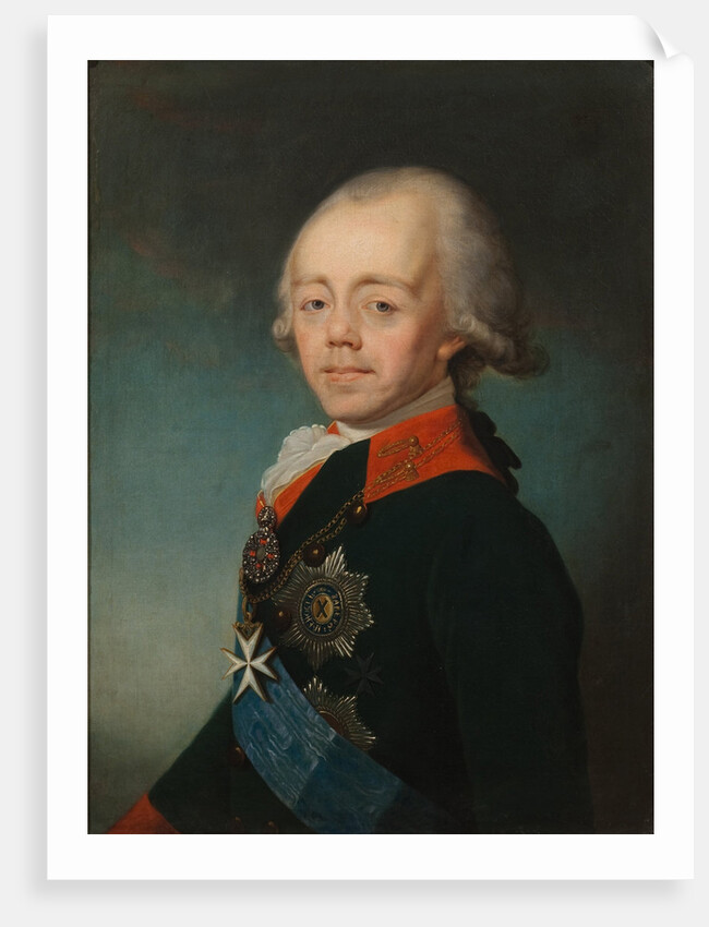 Portrait of the Emperor Paul I of Russia, Early 1790s by Anonymous