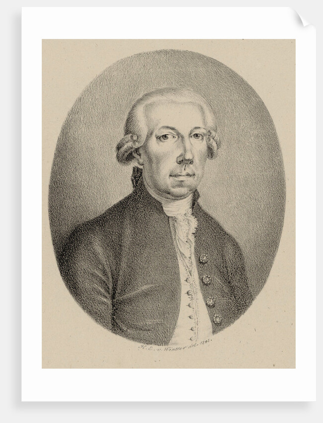Portrait of the flautist and composer Friedrich Hartmann Graf, 1800s by Anonymous