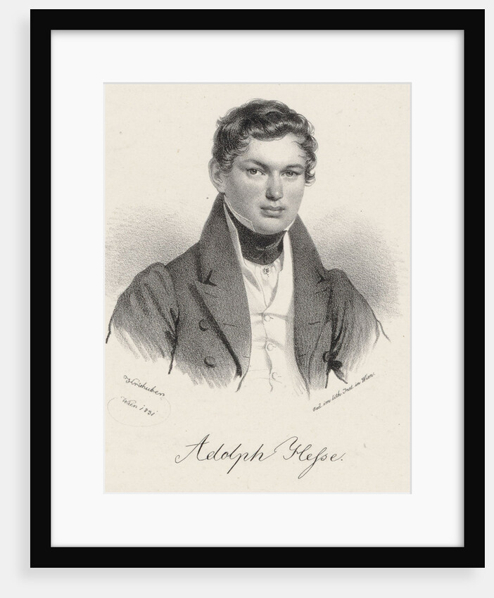Portrait of the organist and composer Adolph Friedrich Hesse, 1831 by Anonymous