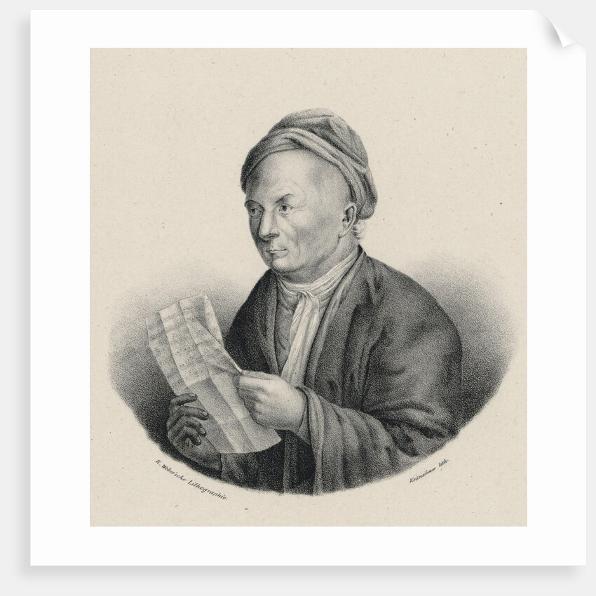 Portrait of the organist and composer Gottfried August Homilius, c. 1830 by Anonymous