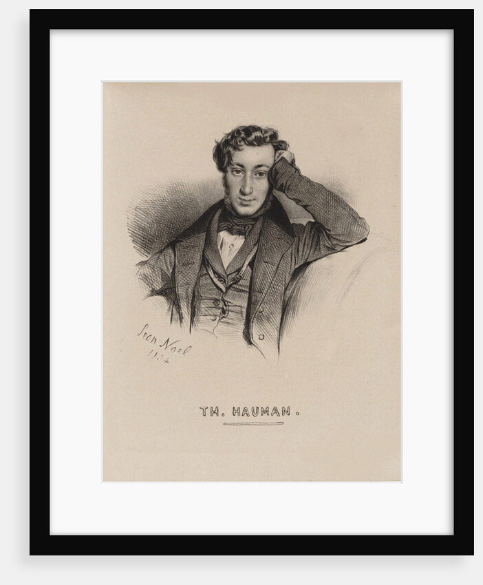 Portrait of the violinist and composer Theodor Haumann, 1834 by Anonymous